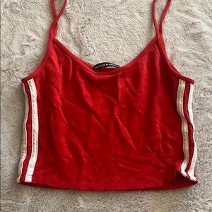 Red brandy Melville crop top